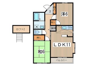 ステ－タスしらねの物件間取画像